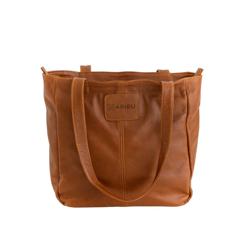 Maribu Leather MJ Handbag in Hazelnut