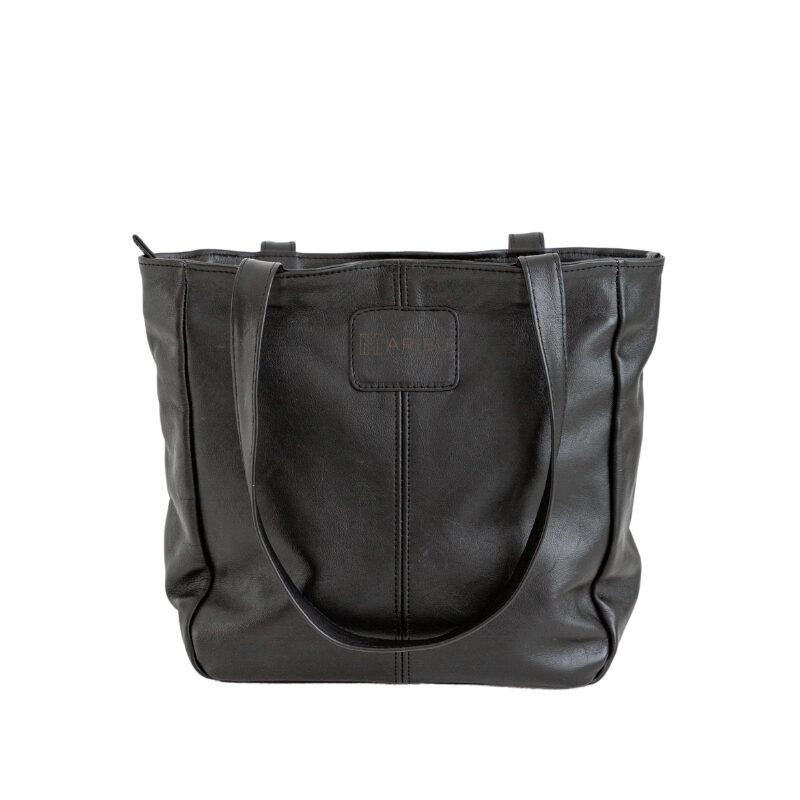 Maribu Leather MJ Handbag in Black