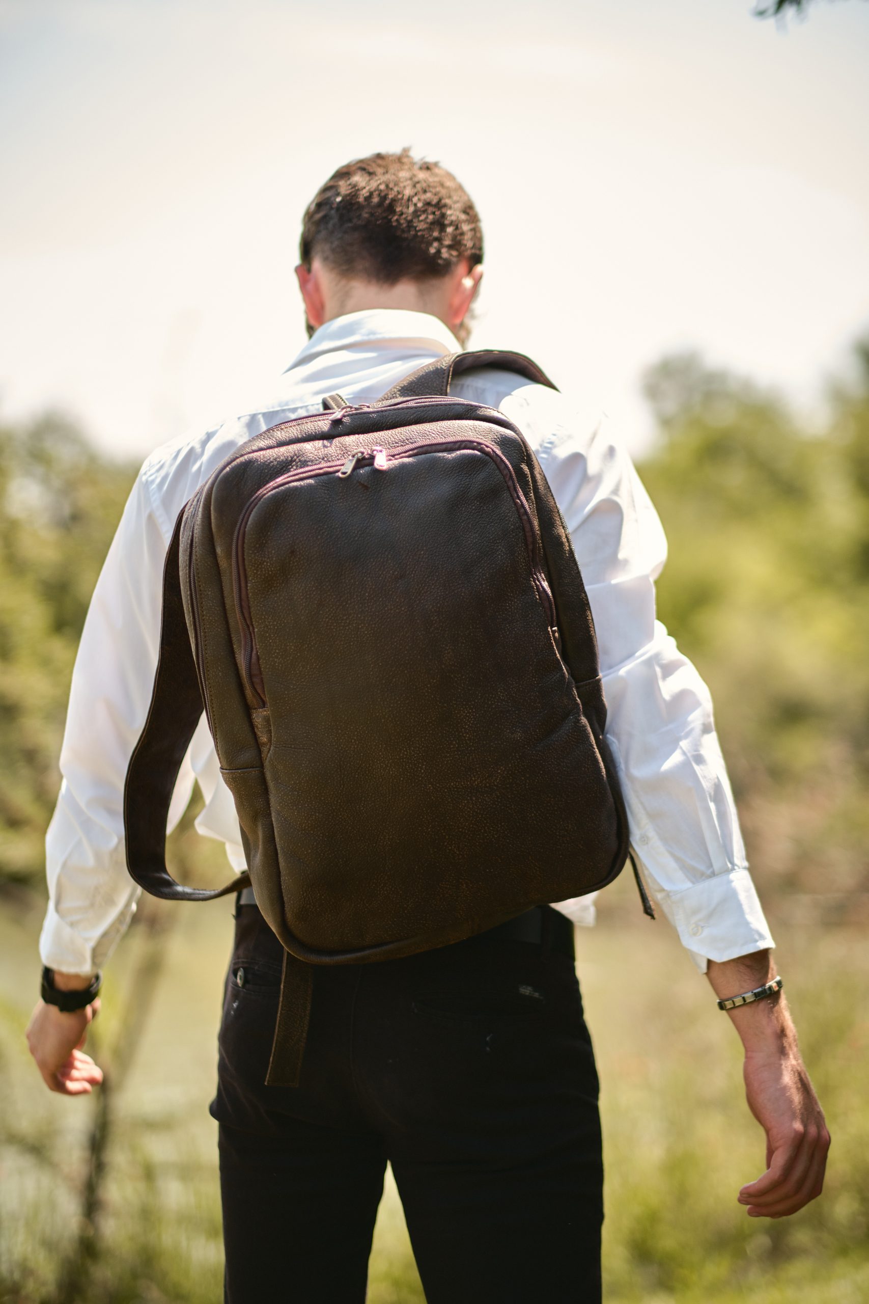Maribu Leather Laptop Backpack