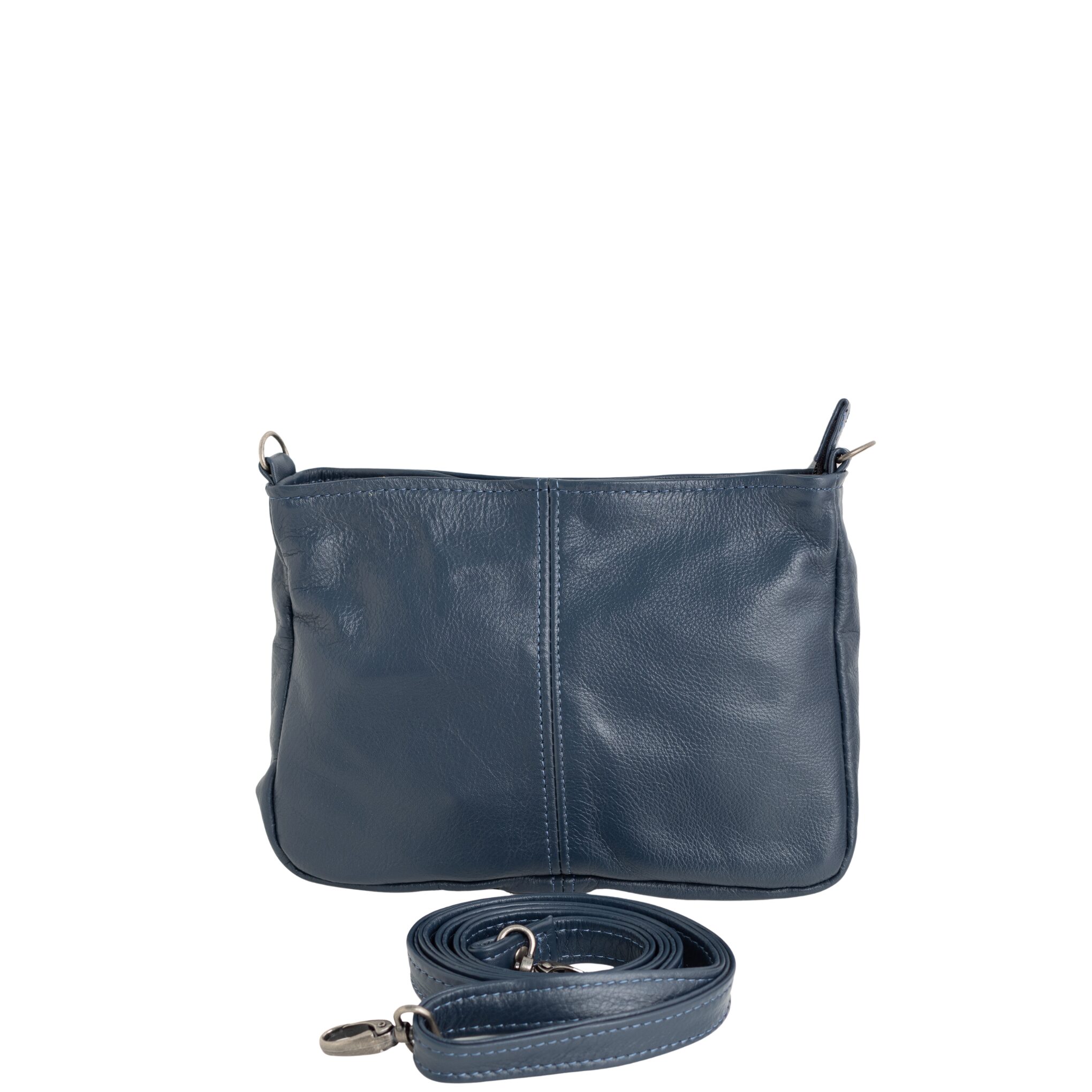 Maribu Leather Zyra Crossbody in Navy