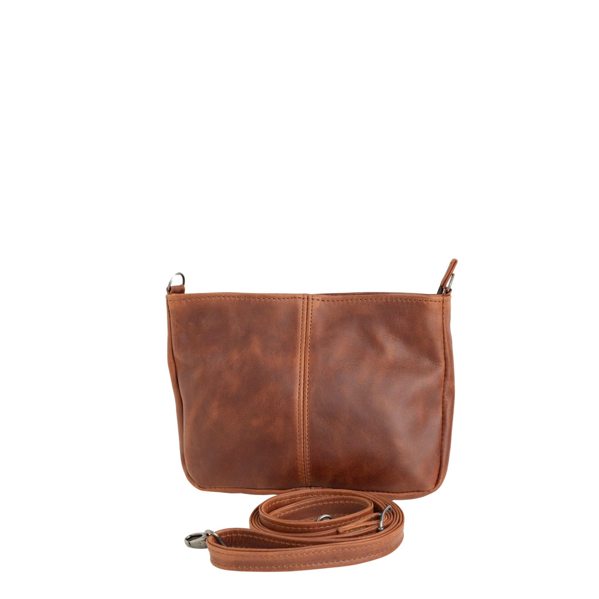 Maribu Leather Zyra Crossbody in Pecan