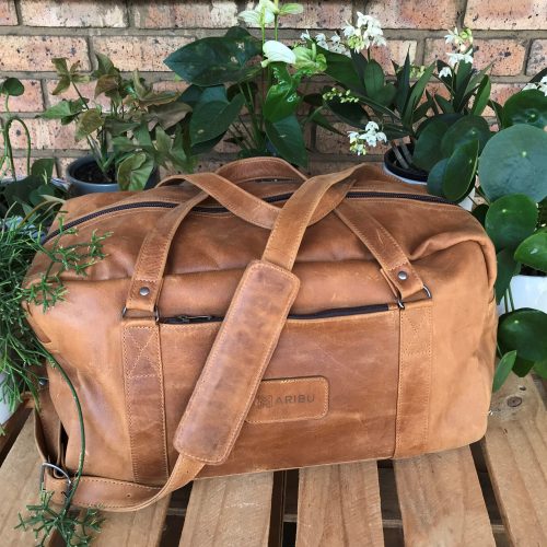 Maribu Leather Weekender Bag