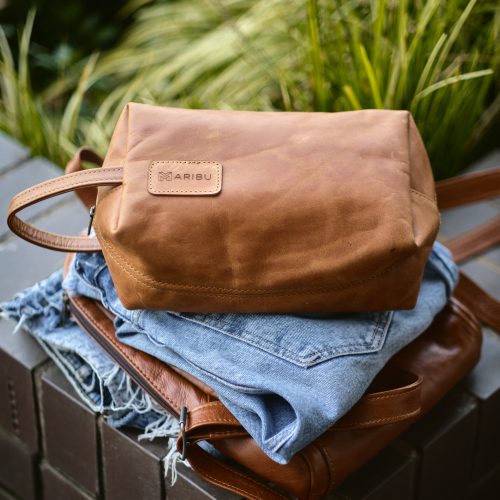Maribu Leather Toiletry Bag