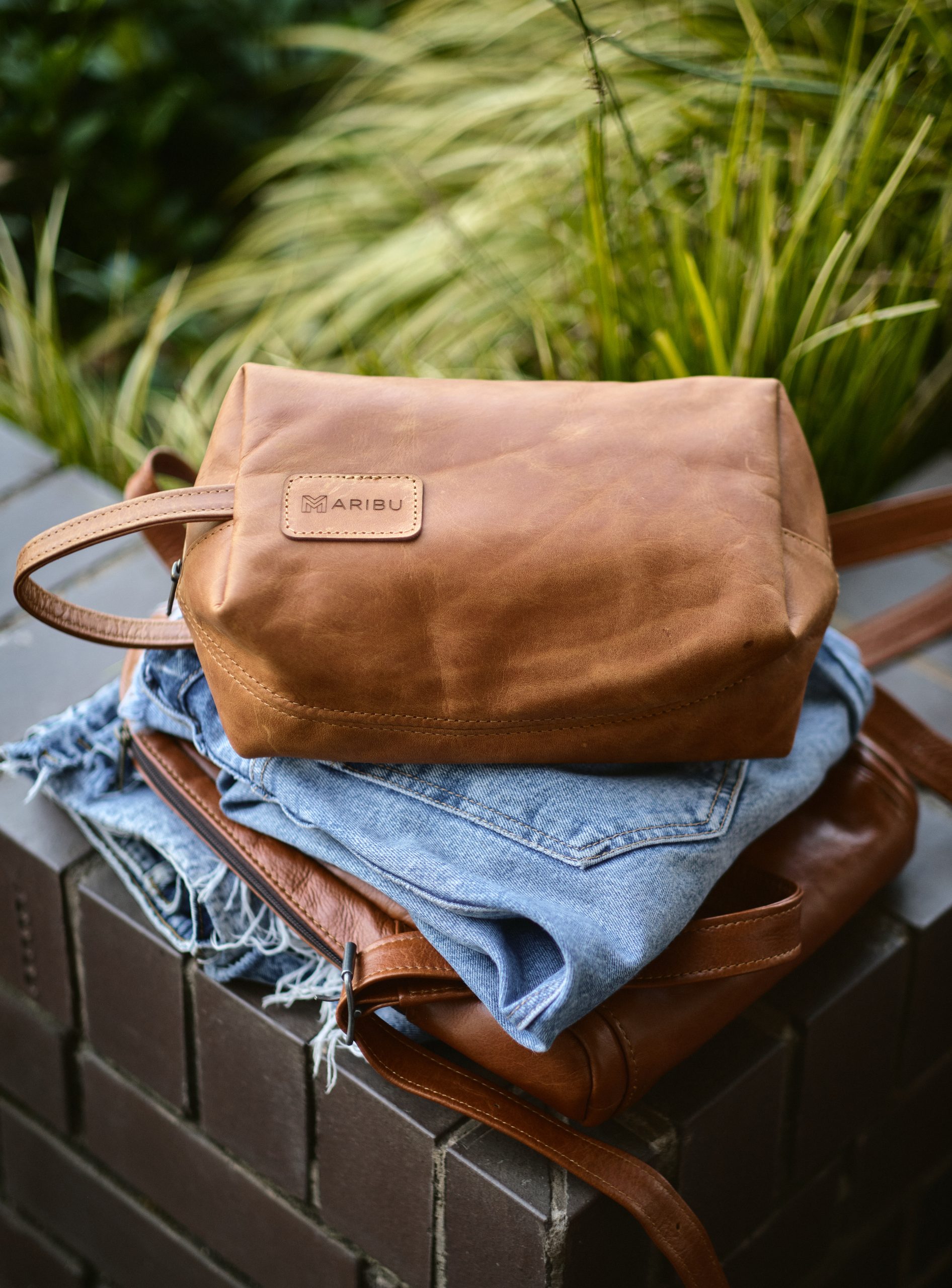 Maribu Leather Toiletry Bag