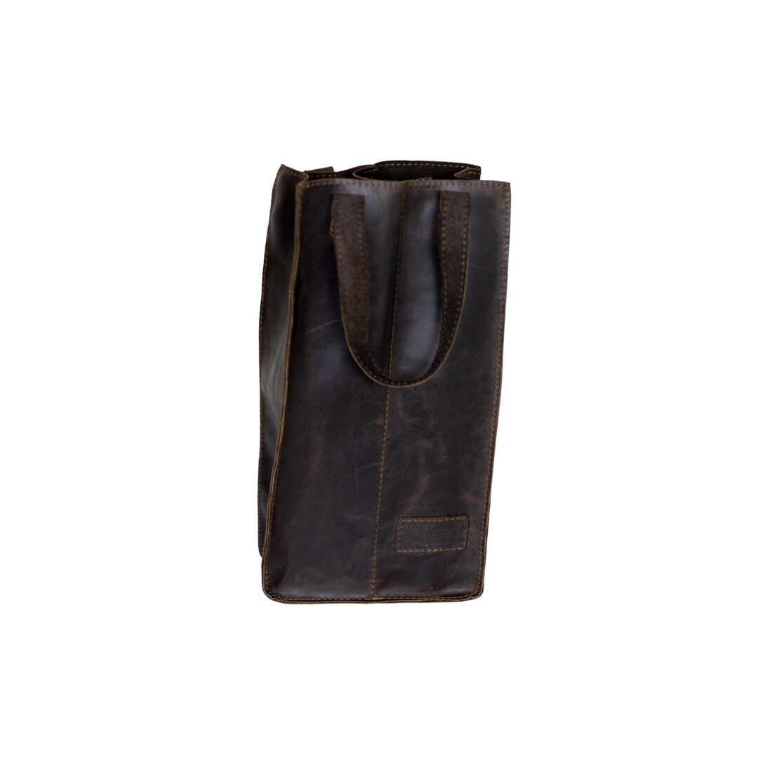 Maribu Leather Wine Bag in Choc