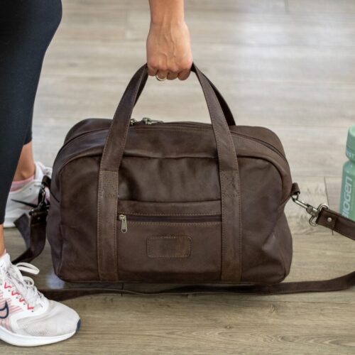 Maribu Leather Gym Bag