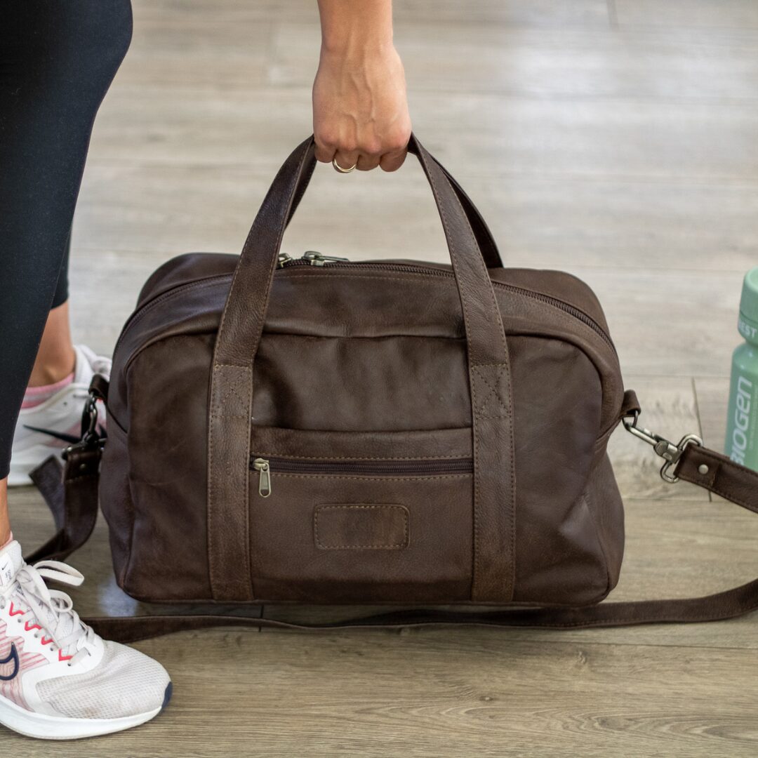 Maribu Leather Gym Bag