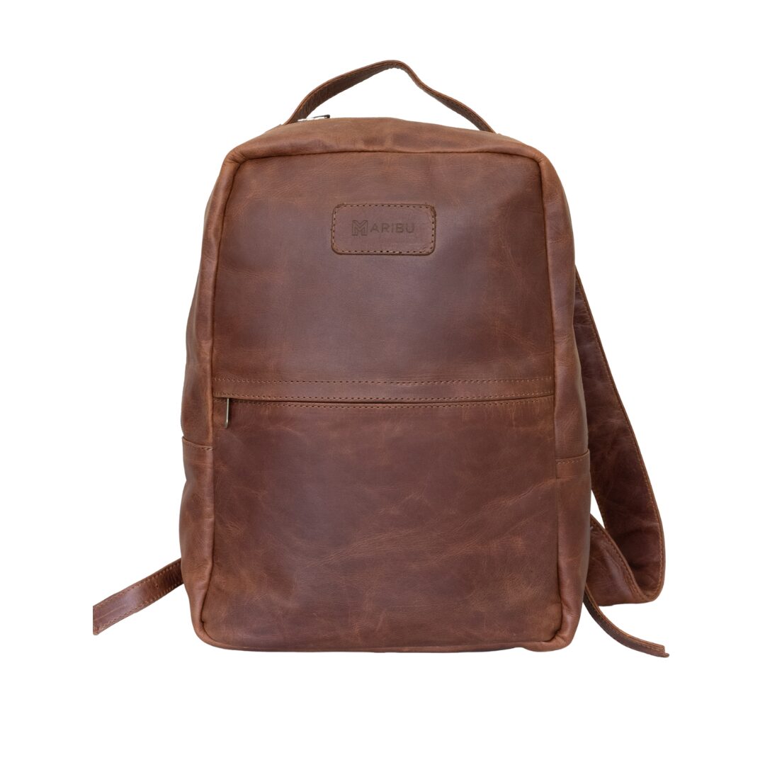 Maribu Leather Jo Backpack in Pecan