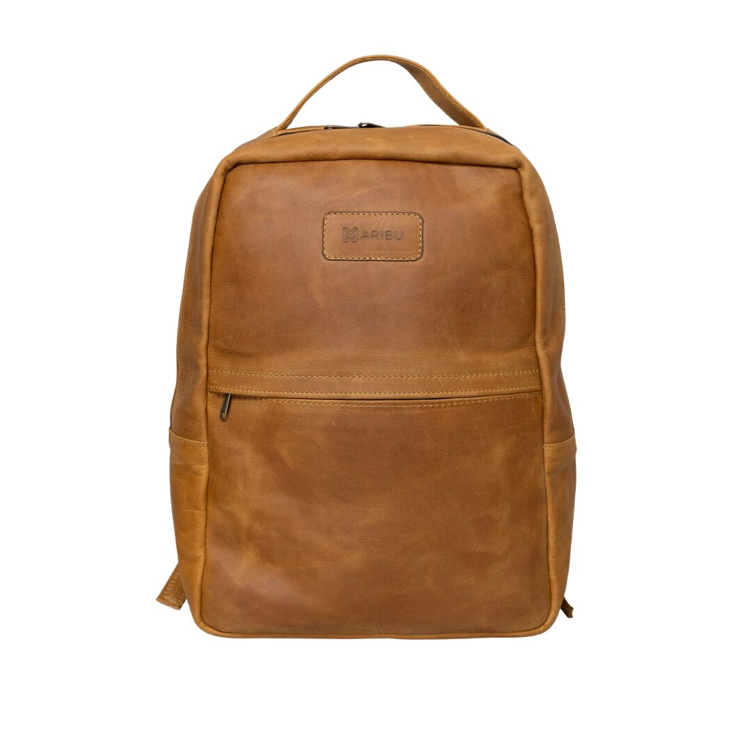 Maribu Leather Jo Backpack in Tan