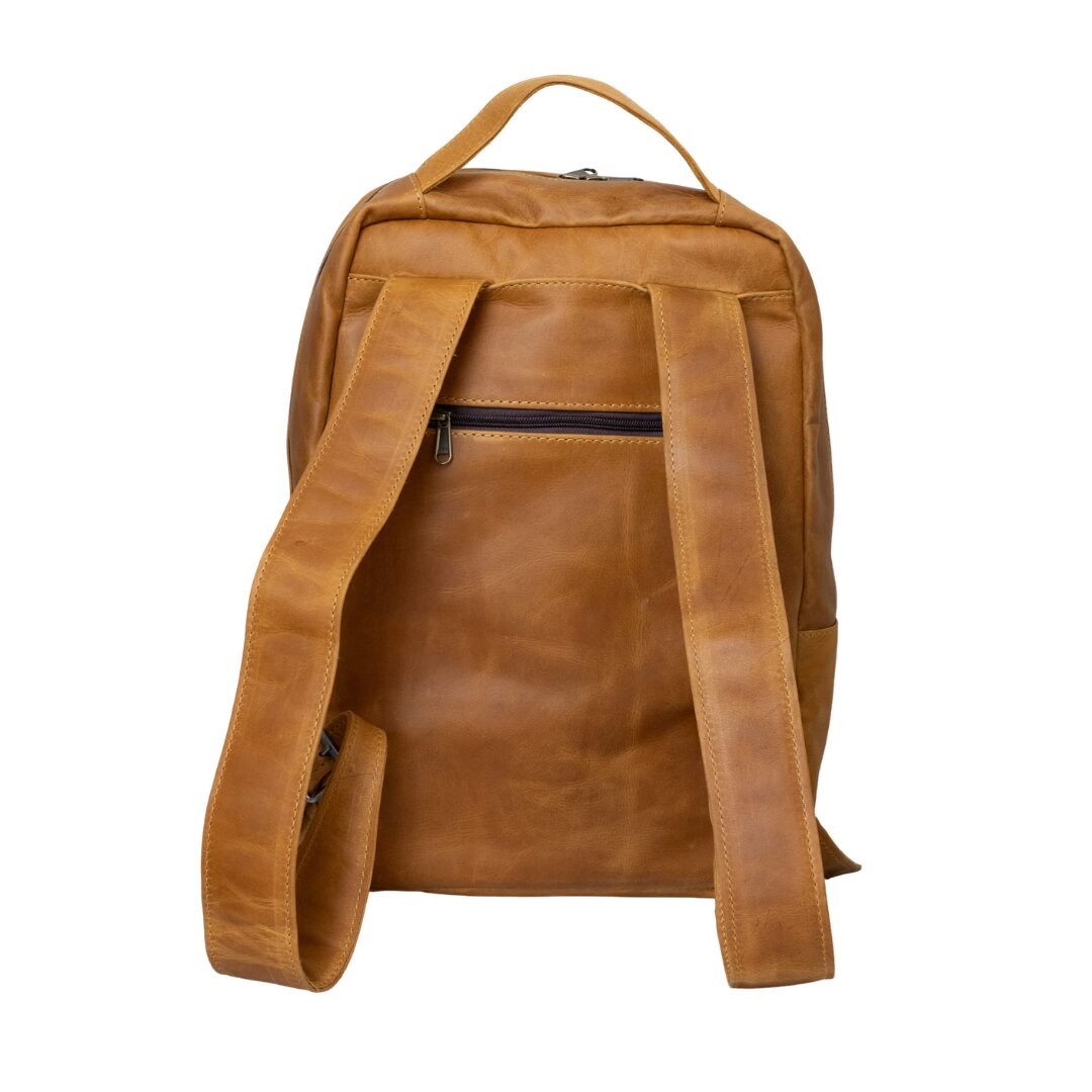 Maribu Leather Jo Backpack in Tan