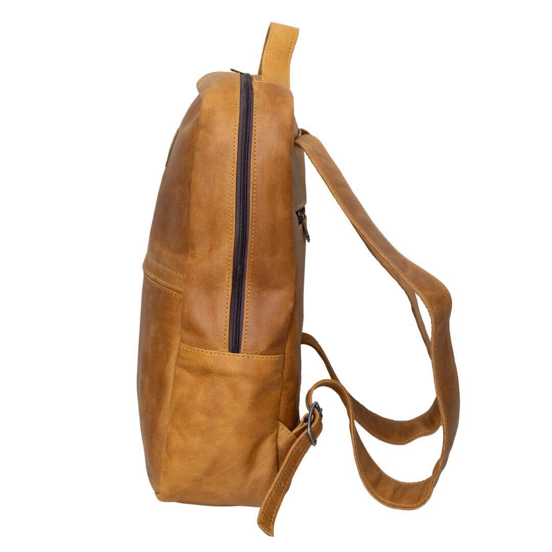 Maribu Leather Jo Backpack in Tan