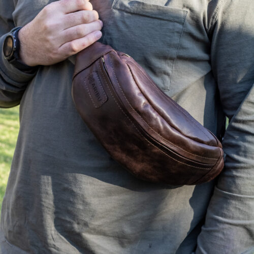 Maribu Leather Moon Bag