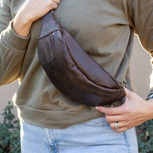 Maribu Leather Moon Bag