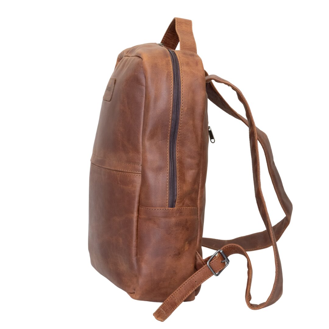 Maribu Leather Jo Backpack in Pecan